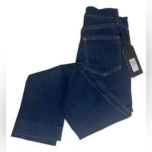 Rag & Bone Straight Vintage Cigarette Broken Bloo Dark wash Jeans size 23 NWT